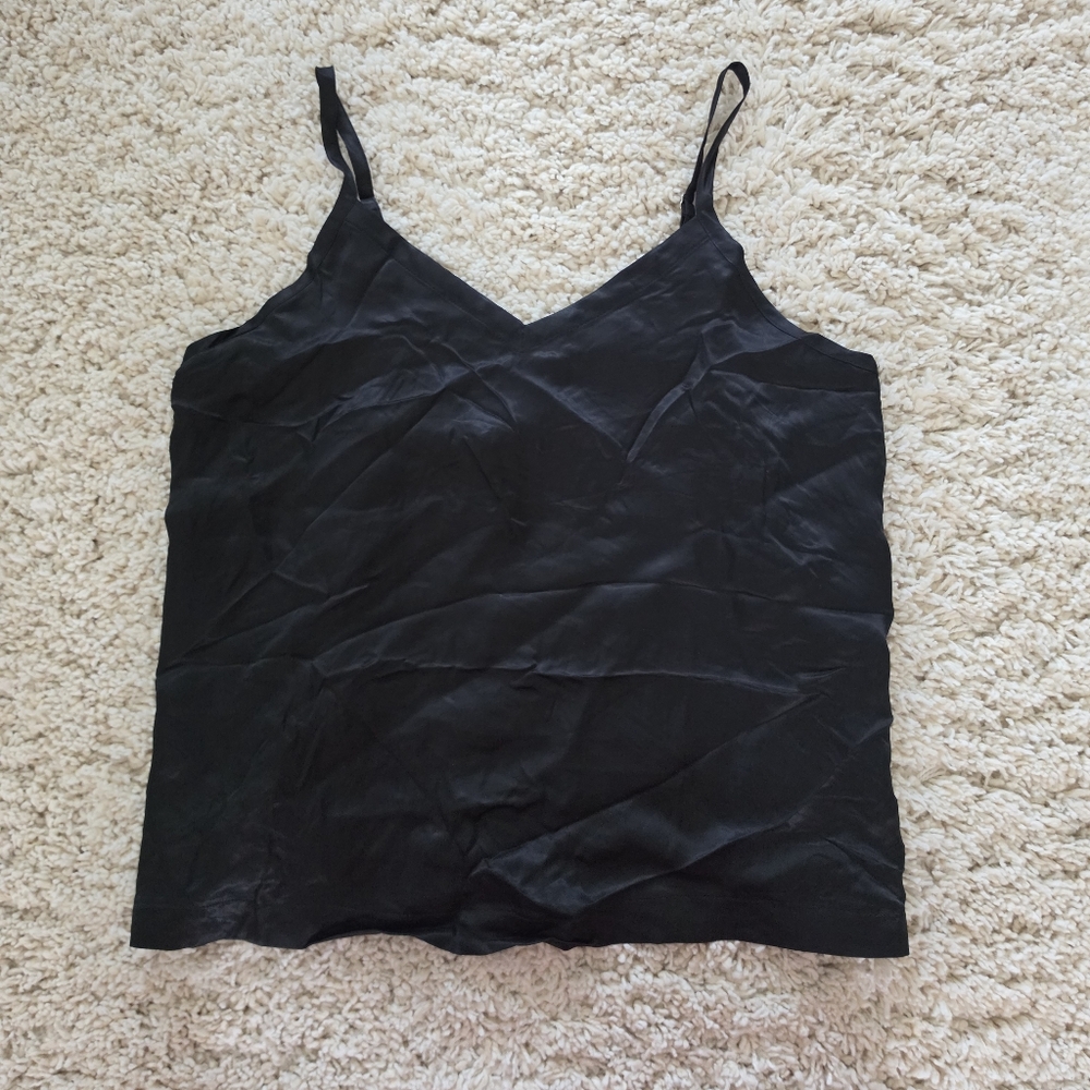 Athleta Womans New Cool Calm Black Comfy Cami Top